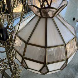 Vintage Tiffany Style Hanging Lamp 