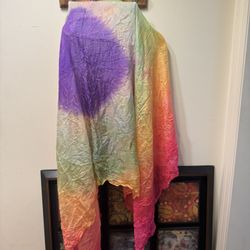 Rainbow Silk Dance Veil – $60