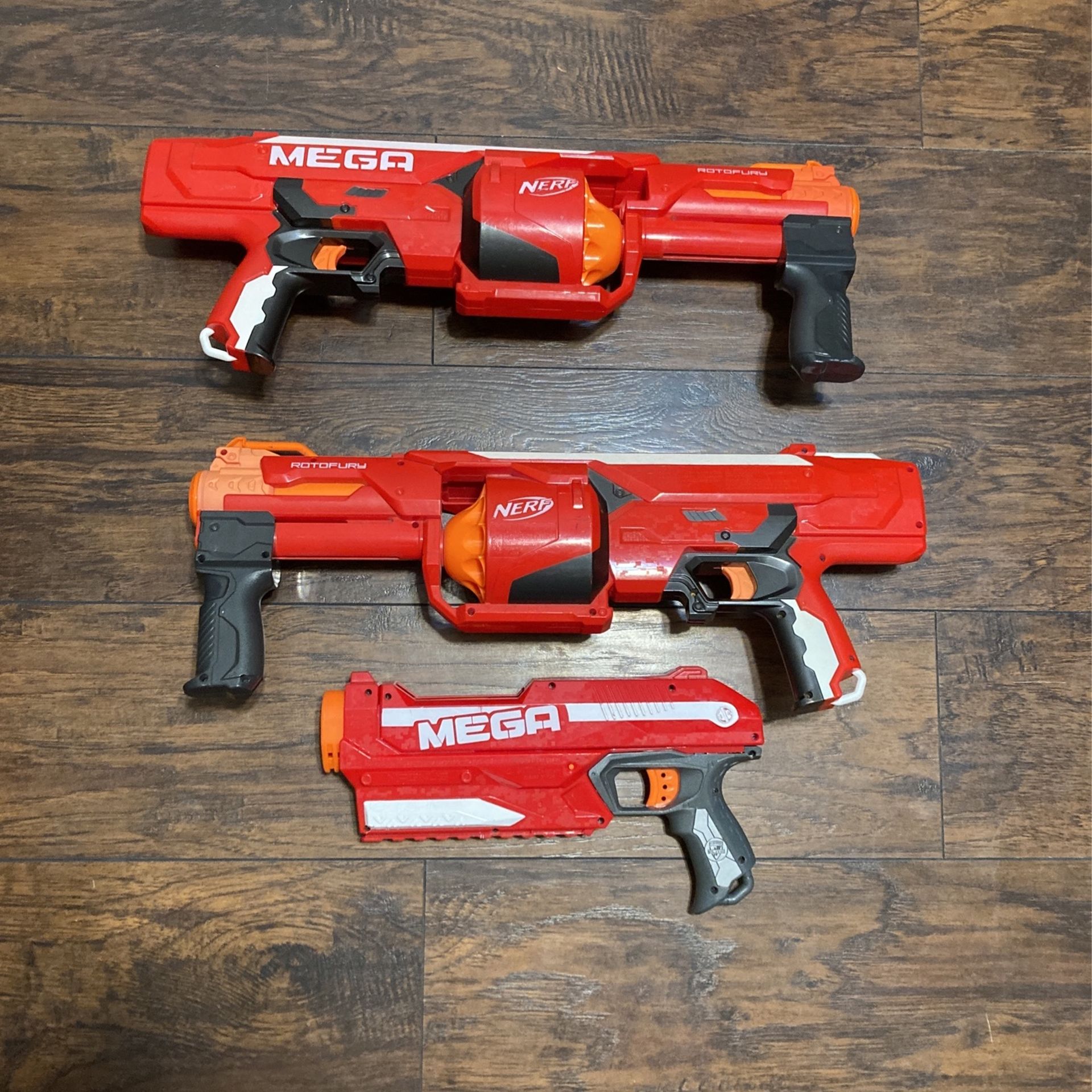 Two Mega Nerf Guns Rotofury And Magnus