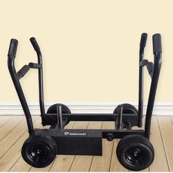 Signature Fitness SF-PS Sisyphos Push Sled - 8 Adjustable Levels of Resistance Plus Plate Loaded Weight Resistance, Black