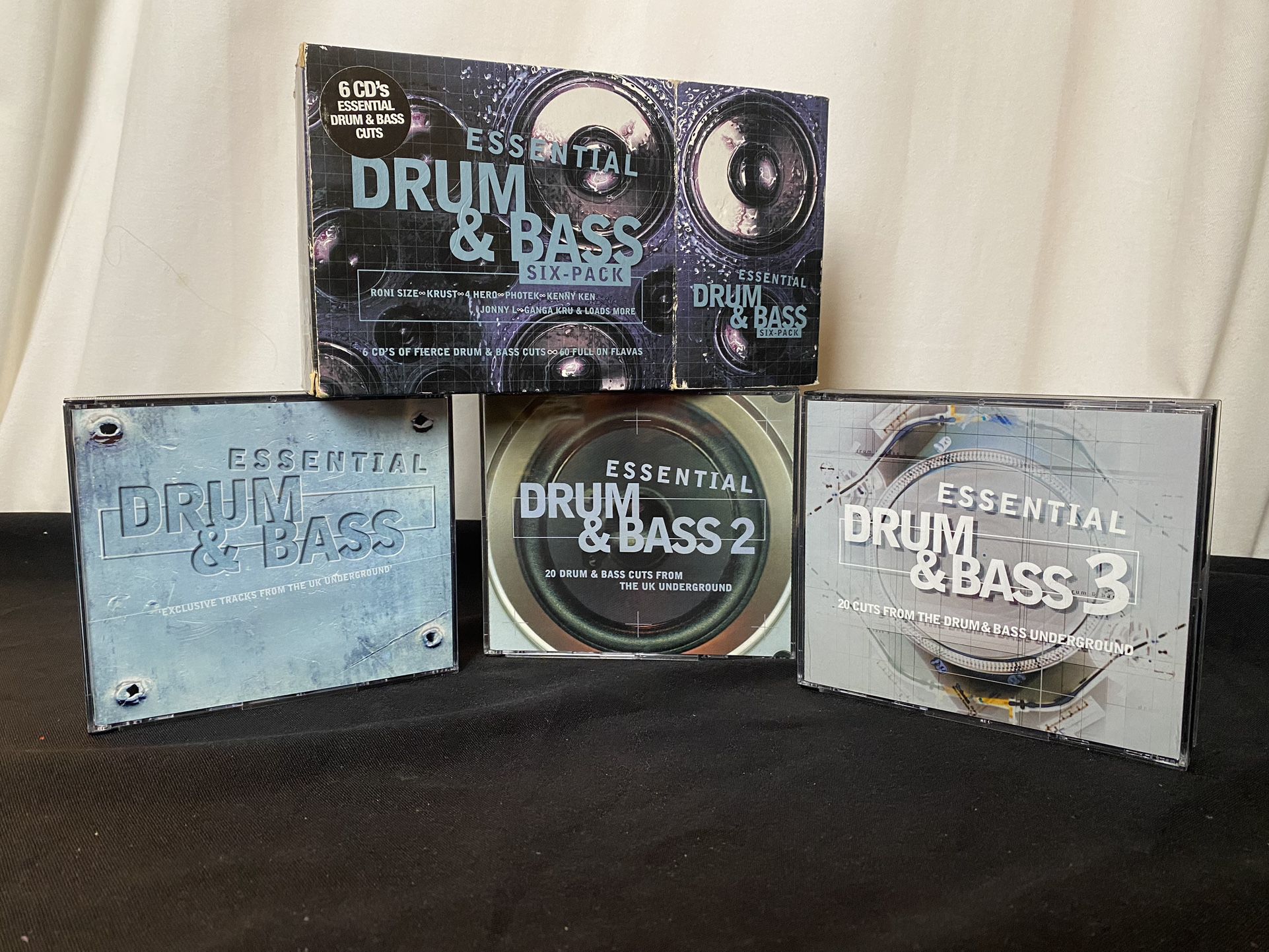 Essential Drum & Bass Six-Pack 6 CD Set 60 Tracks EBXCD01 Import 2000 V/A Rare 