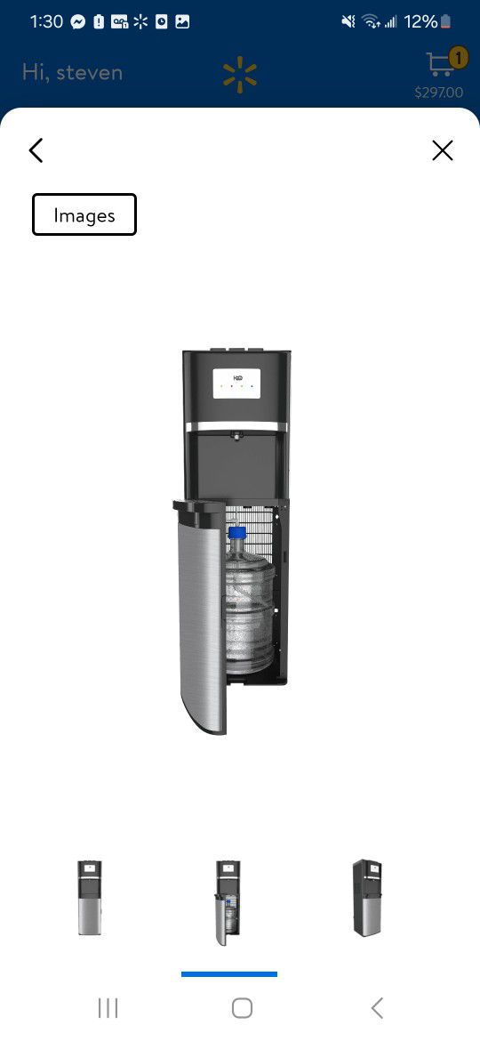 H2O-72T Bottom Load Water Dispenser in Black, Providing 40-48° F Cold Water Temperature, h2o,  41.8 inch
New in box
100$ cash no tax 
Pick up Mesa Alm