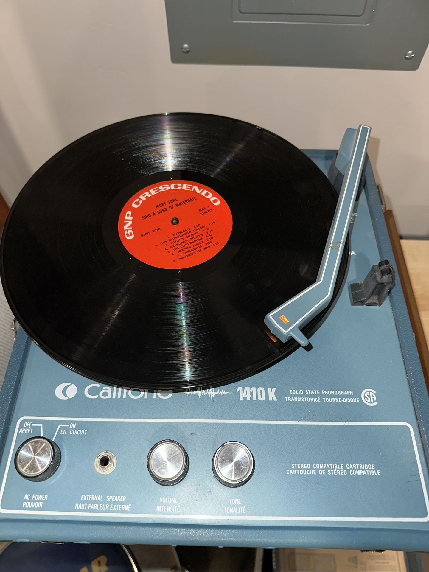 California 1410K LP Player 16, 33, 45, 78rpm