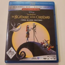 $5 DISNEY BLU RAY , THE NIGHTMARE BEFORE CHRISTMAS.  BLU RAY  ONLY NO DIGITAL OR DVD $5 OR TRADE FOR A MOVIE TITLE I DO NOT ALREADY OWN.  