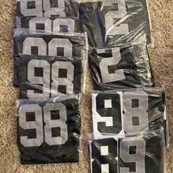 RAIDERS 4x JERSEYS IN STOCK 