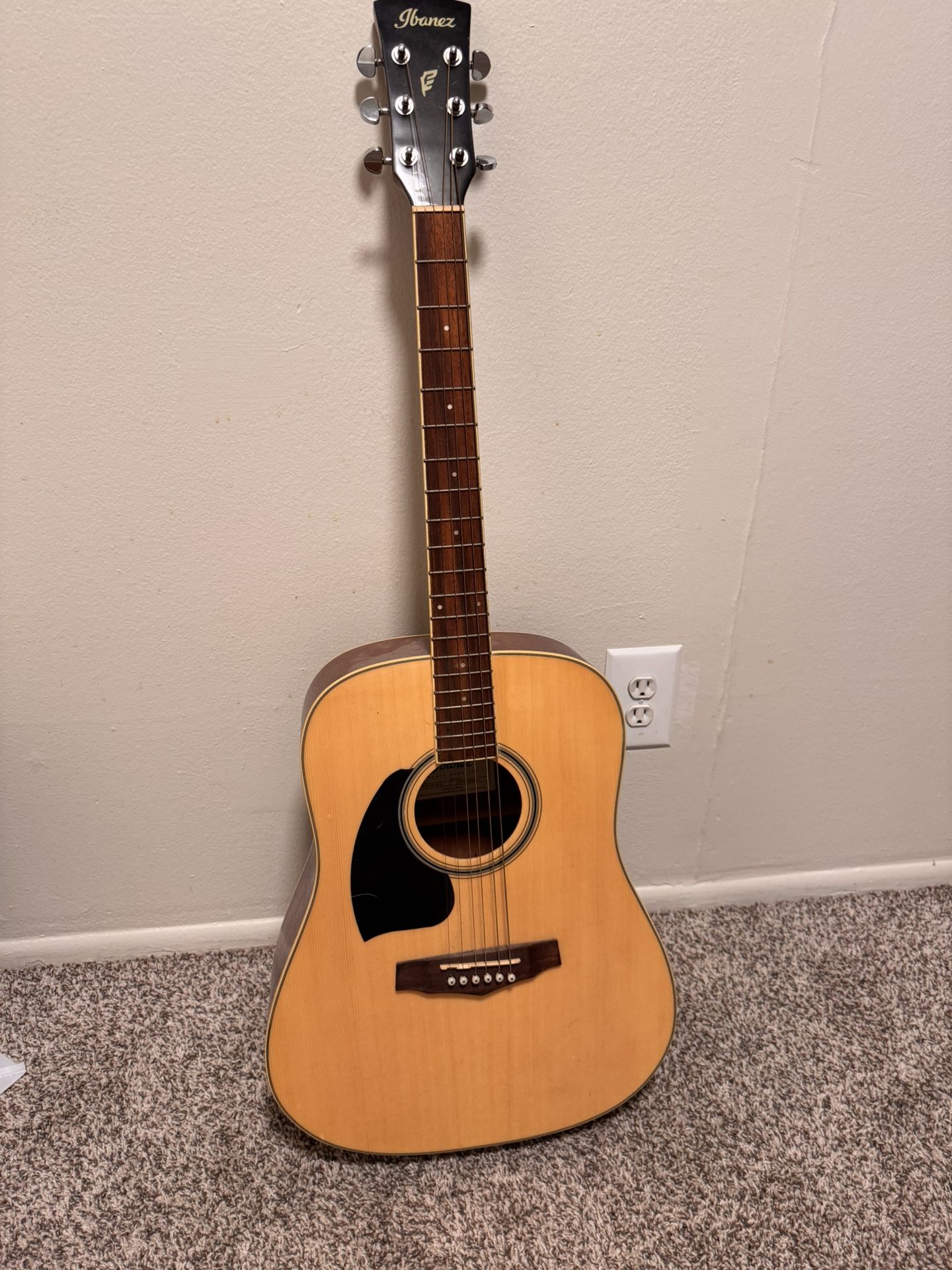 Ibanez Left Handed Acoustic Guitar