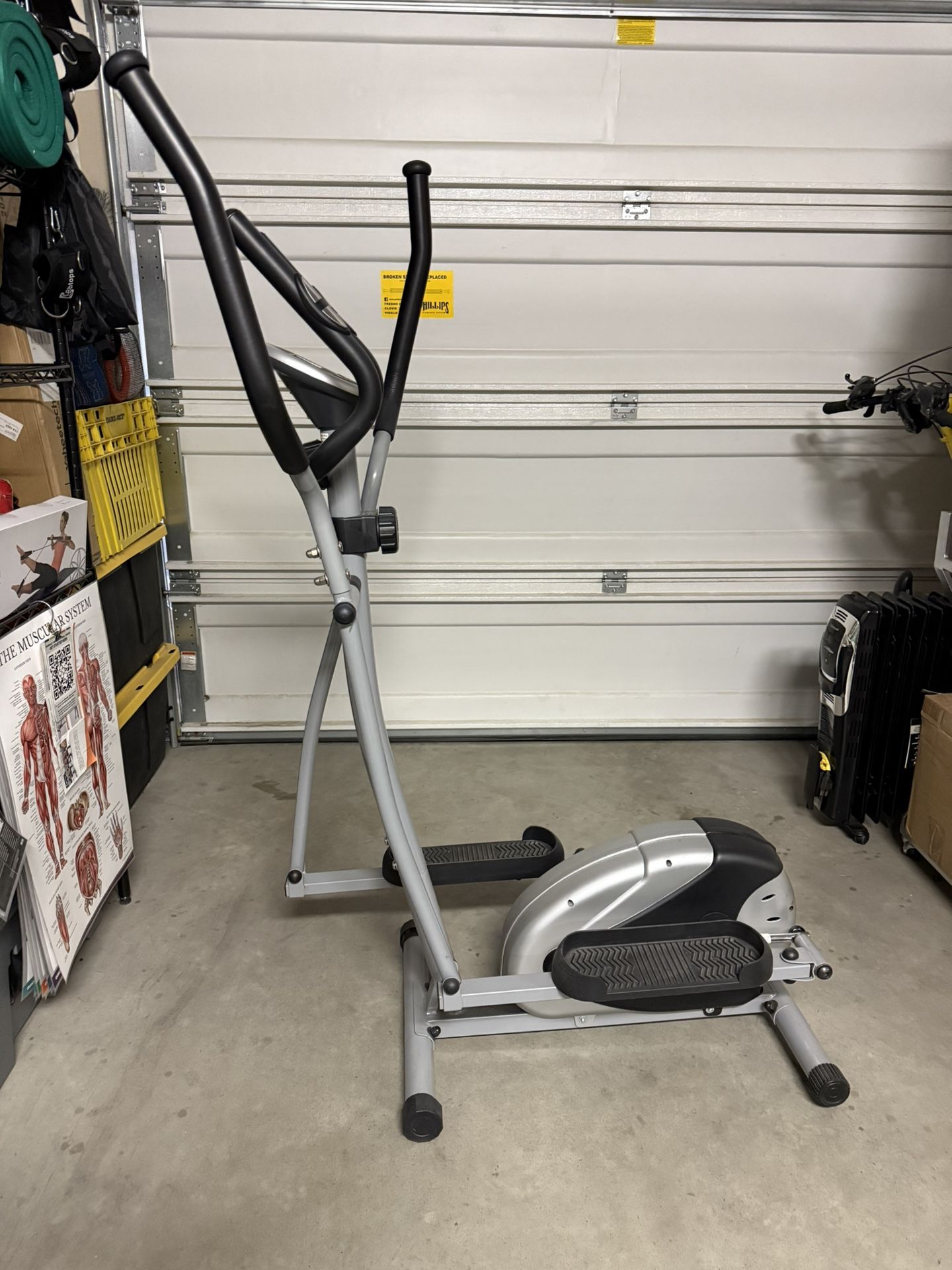 Sunny Health & Fitness Smart 2-in-1 Upright Elliptical Full-Body Exerciser