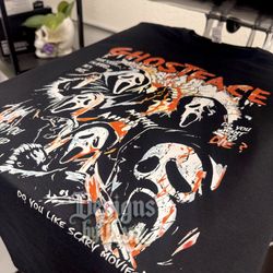Scream, Ghost, Face, Custom Shirts, T-shirts, Graphic Apparel, Graphic Tees