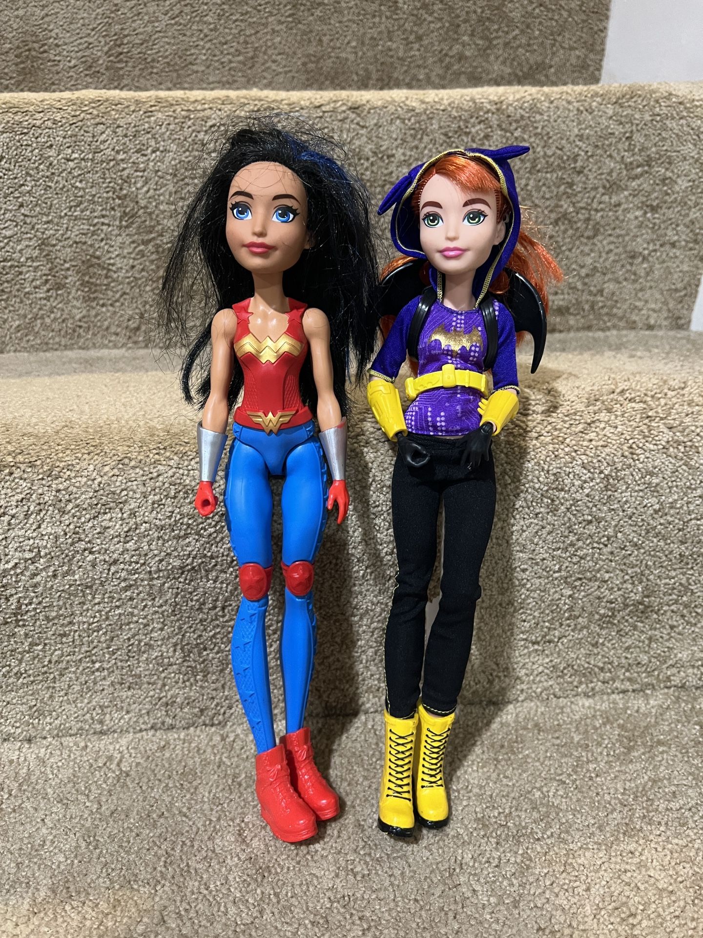 Mattel DC Super Hero Girls Batgirl & Wonder Woman Doll 12” Super Hero High School