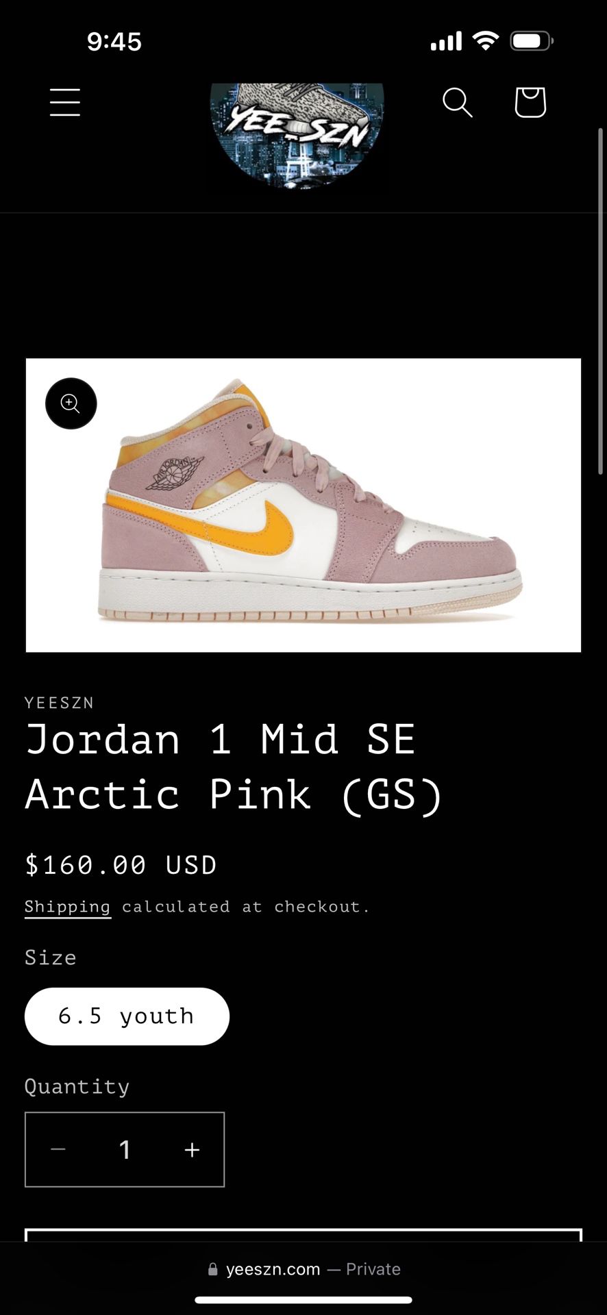 Nike Air Jordan 1 Mid Arctic Pink Brand New 6.5 Youth