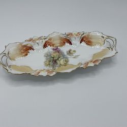Antique Prussia Porcelain Celery Dish