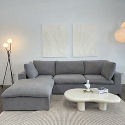 🛑NEED GONE TODAY! GREY CLOUD SECTIONAL COUCH