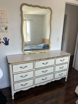 French Provincial Dresser with Mirror