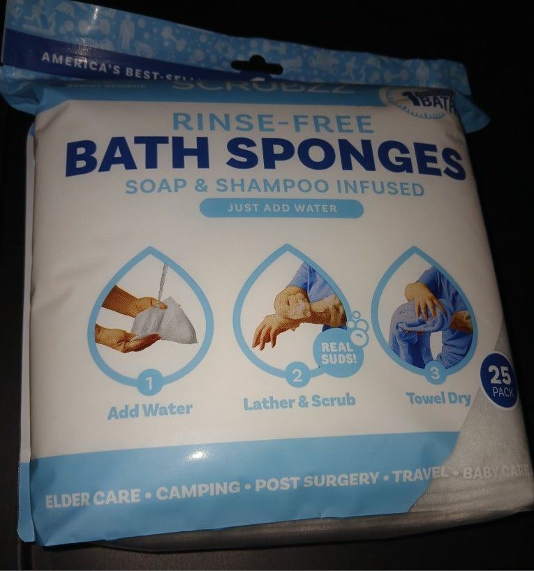 Rinse Free Bath Sponges