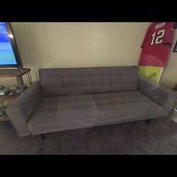  Petula II Slate Grey Fabric 86" Convertible
Futon Sleeper Sofa Bed250$