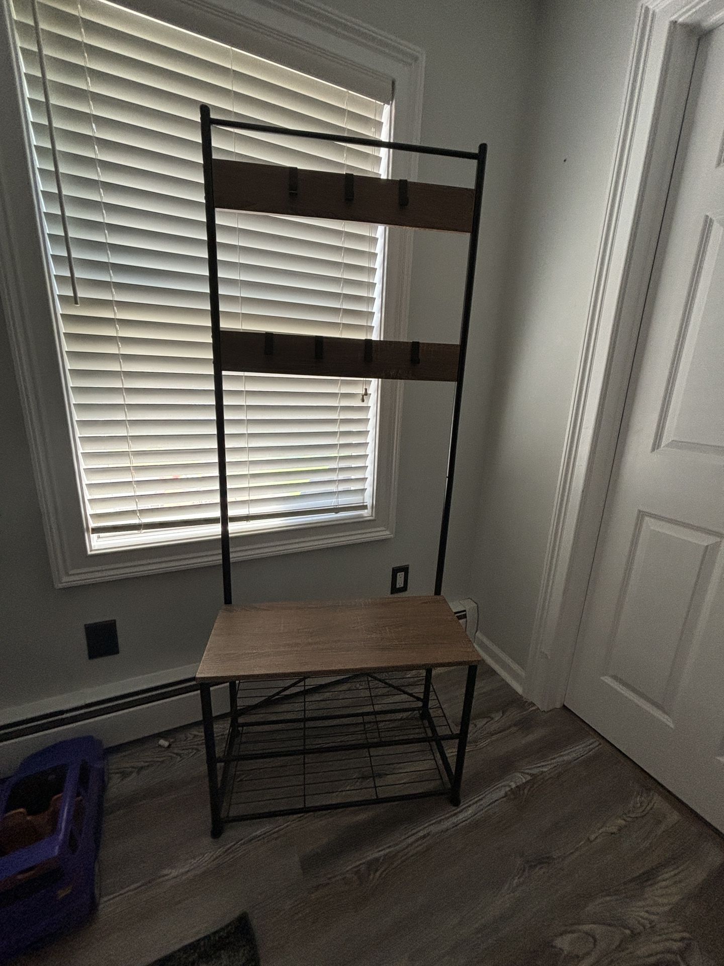 Coat Rack With Bench And Storage