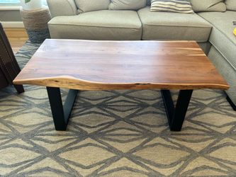 Solid Wood Live Edge Coffee Table