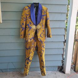 Del Papo Couture brocade suit