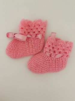 Hand made baby girl socks