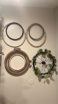 8 Boho Wall Decor Hoops
