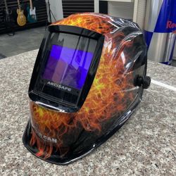 VULCAN 10.1 sq. in. ARCSAFE Auto-Darkening Welding Helmet with Flame Design