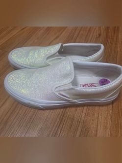 Vans Classic Slip-On Iridescent Glitter Sneakers