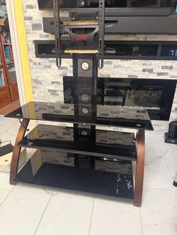 TV stand and Guitar