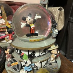 Disney’s Mickey Through The Years Musical Snow Flobe