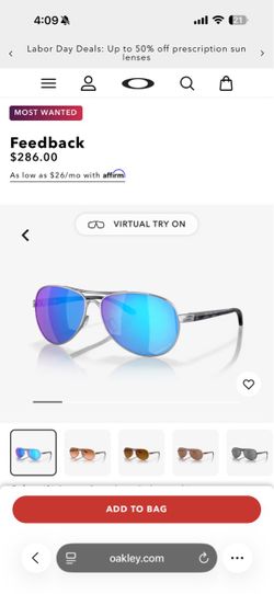 Oakley Feedback Aviator Sunglasses