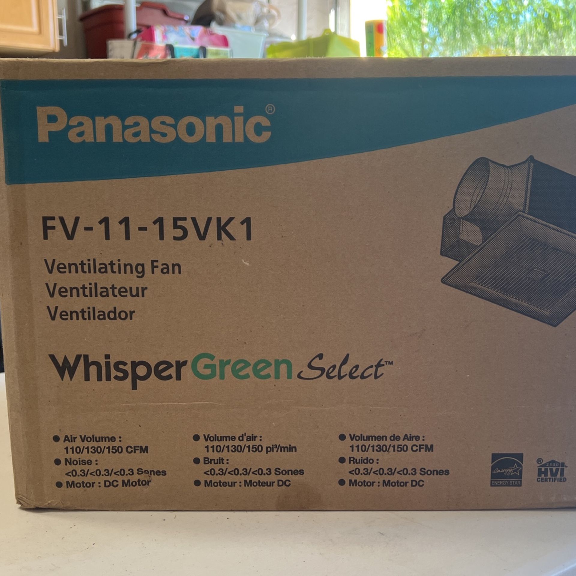 WhisperWarm® DC Fan and Heater with Light, 50-80-110 CFM