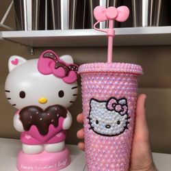 New Hello Kitty Pink Pearl Cup
