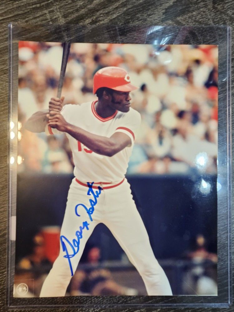 Signed George Foster Cincinnati Reds 8x10 Autograph Photo MLB Baseball