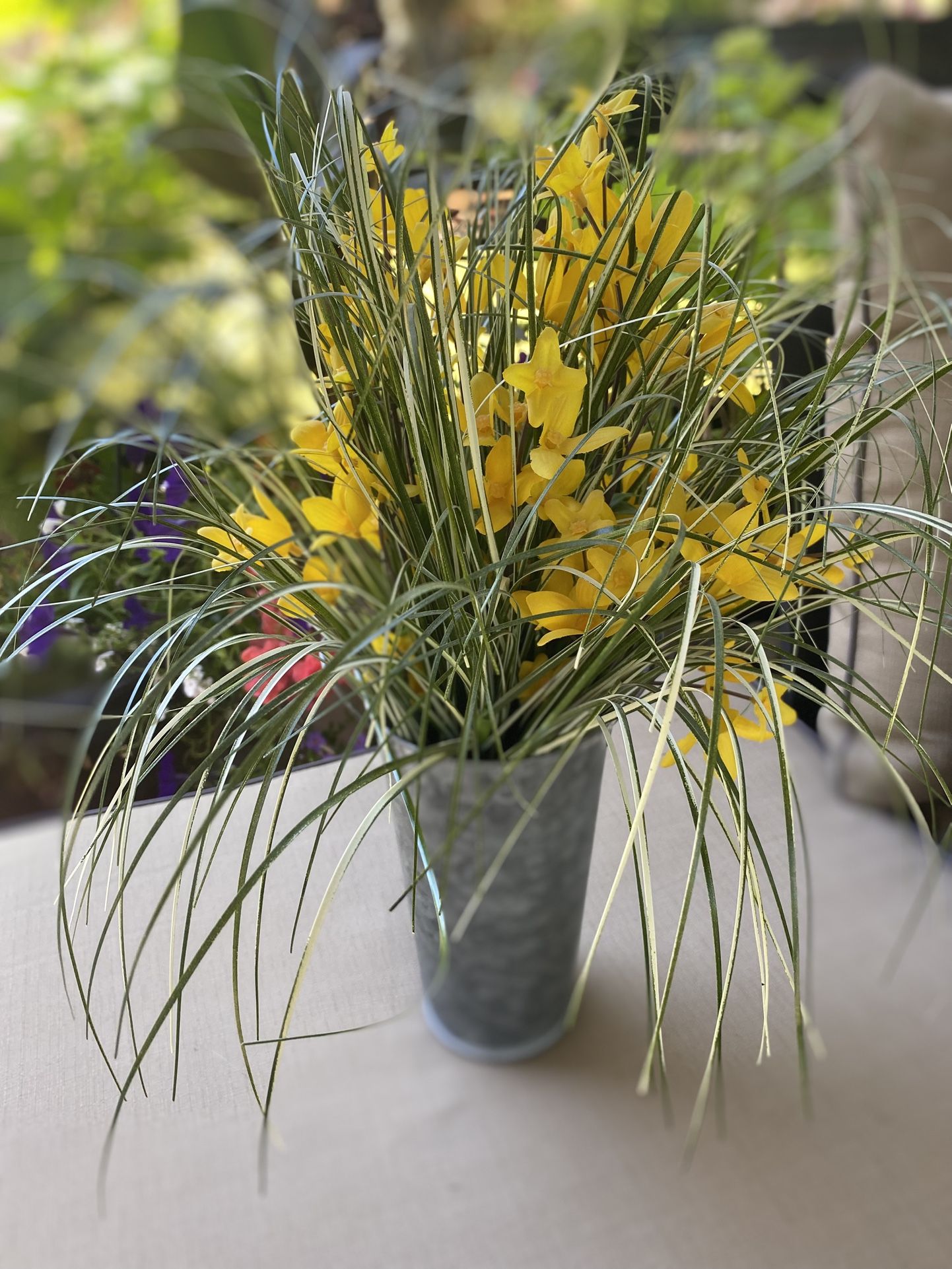 Artificial Plant In Tin Bucket