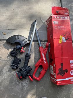 CRAFTSMAN 20-volt  String Trimmer 10.0-in Straight Shaft Battery 1.5 Ah with battery and charger NEW