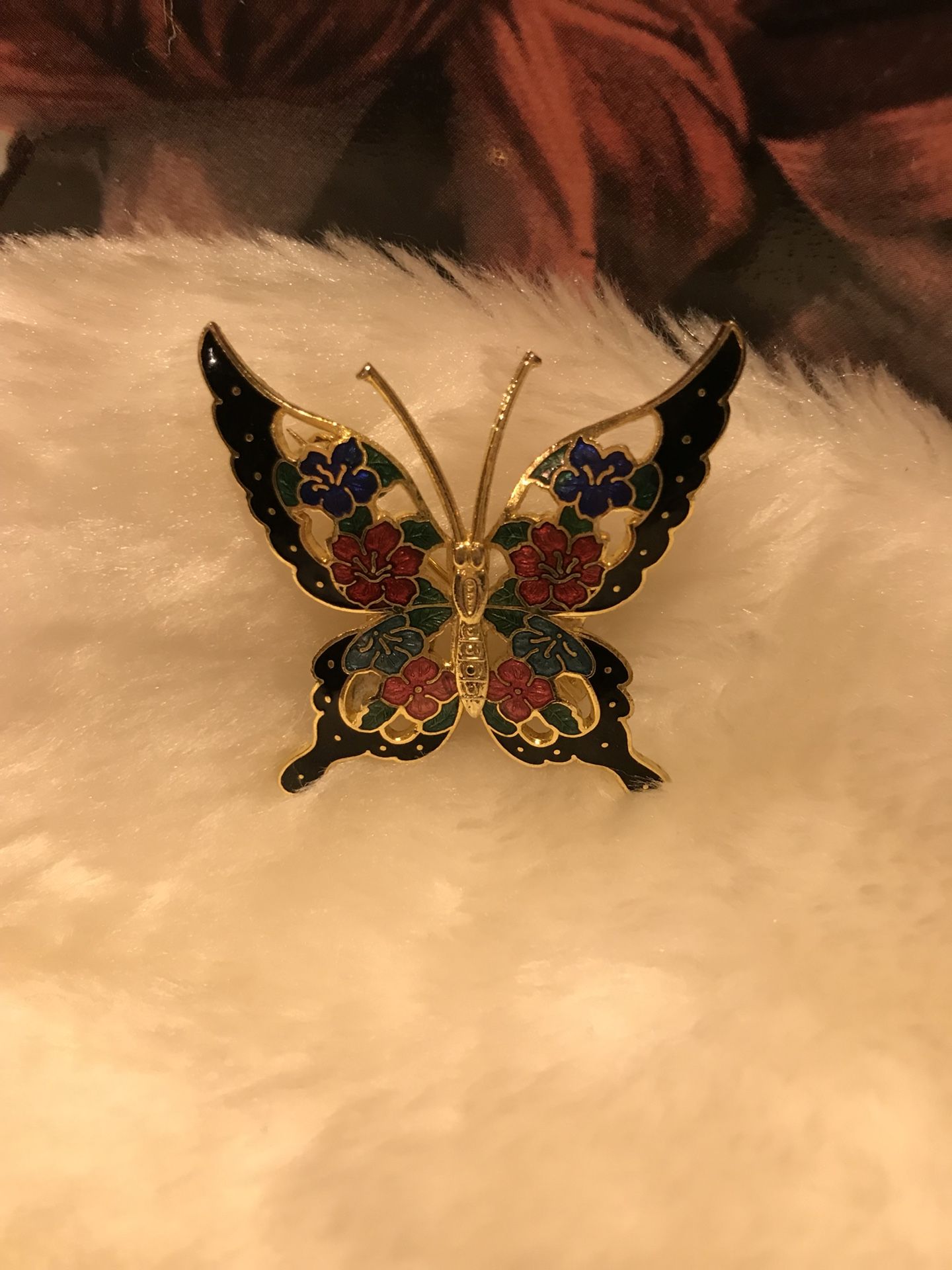 Beautiful Vintage Gold Butterfly Pin/Broach