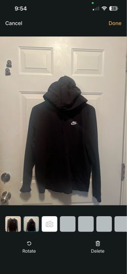 Black Nike Hoodie Pullover Medium