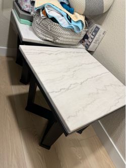 (2) side tables,