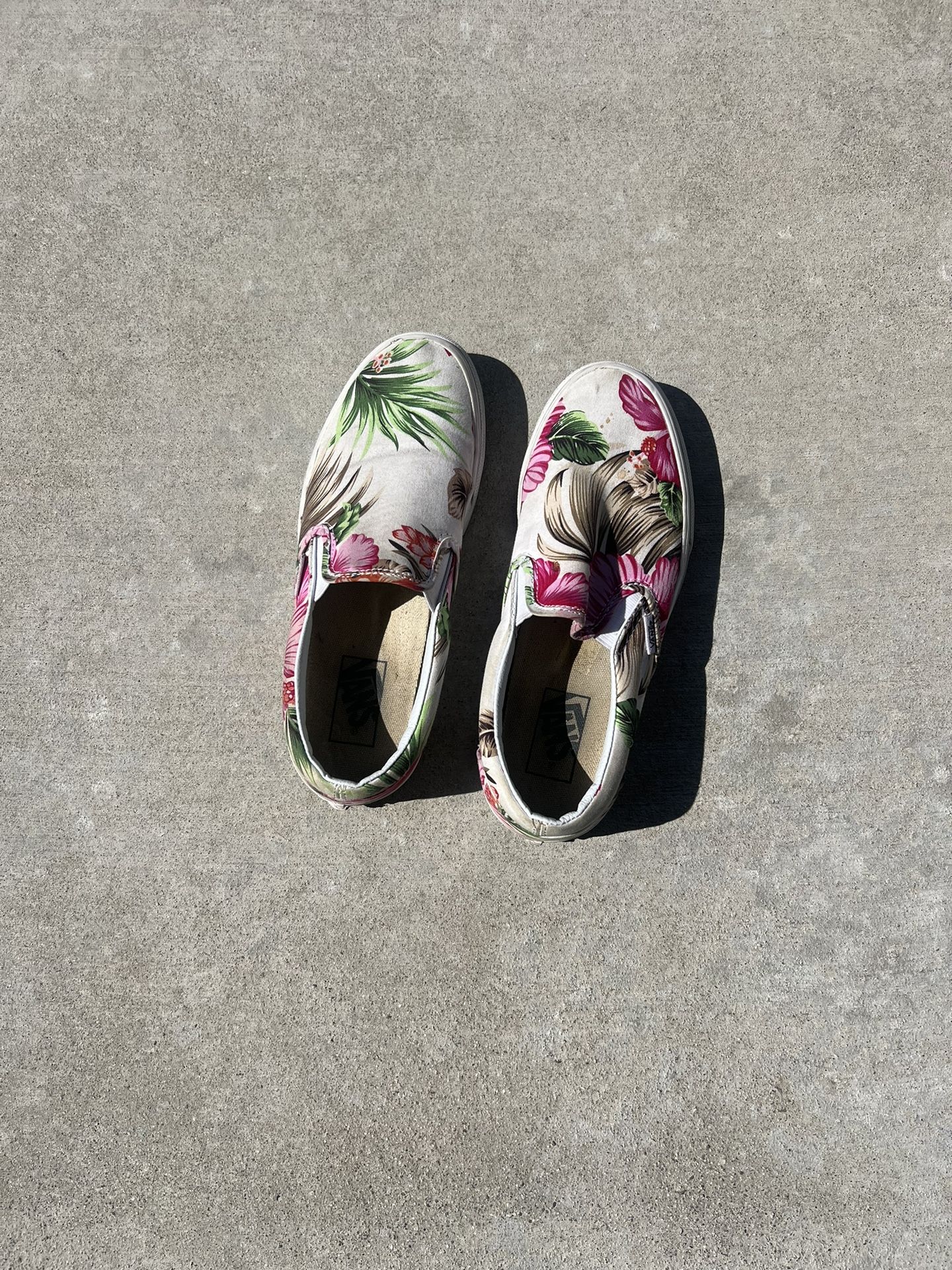 Floral Classic  Slip On Vans 