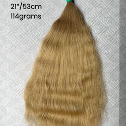 Slavic hair. 100% human hair from one donor. Hair extensions. 21” 114grams