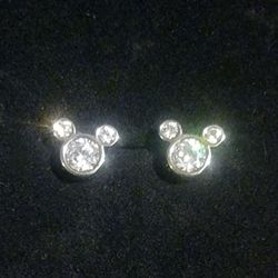 Crystal Mickey Earrings