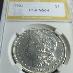 1903 Morgan Dollar Certified MS64  Nice