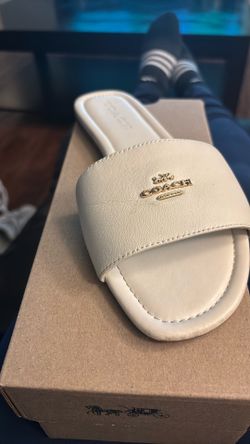 White Coach Sandals