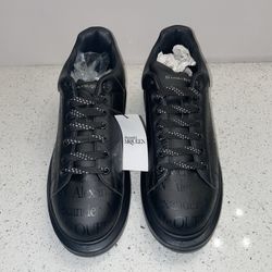 Alexander McQueen Oversized Sneaker – Black Monogram – Size 10 – Brand New 
