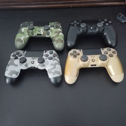 Lot Of 4 Dualshock 4 PS4 Controllers