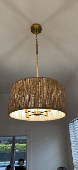 Rattan Chandelier