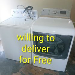 Kenmore He Washer And GE Electric Dryer Set
