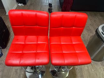 Red bar stools