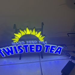 twisted tea led bar sign