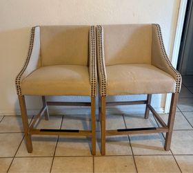 Set of 2 Classic Concepts inc. beige stools. Like new condition.