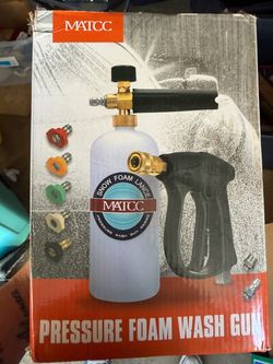Pressure foam wash gun